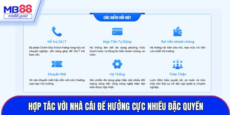 Hợp tác với nhà cái để hưởng cực nhiều đặc quyền