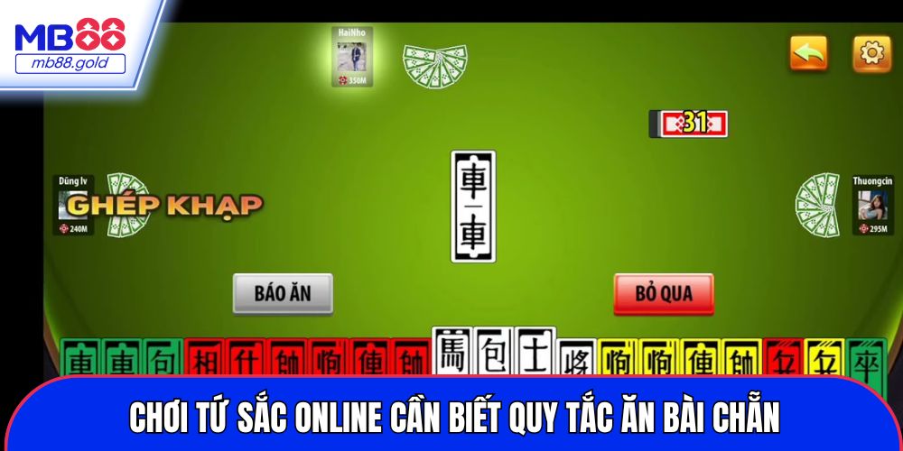 Chơi Tứ Sắc online cần biết quy tắc ăn bài Chẵn